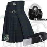 Battle Of Kilts Men’s Tartan Kilt Outfit – 5-Piece Scottish Set with Premium Accessories